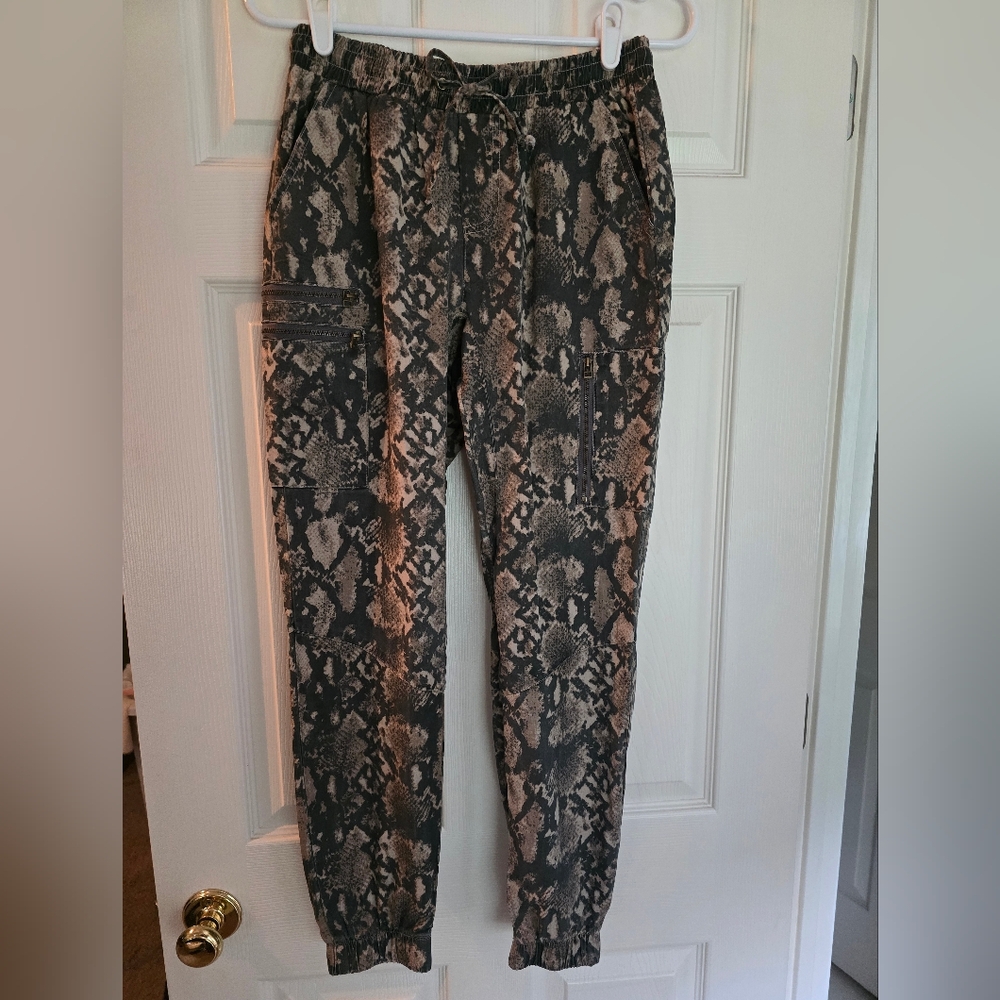 Vintage Havana Snake Print Jogger Pants, Size S